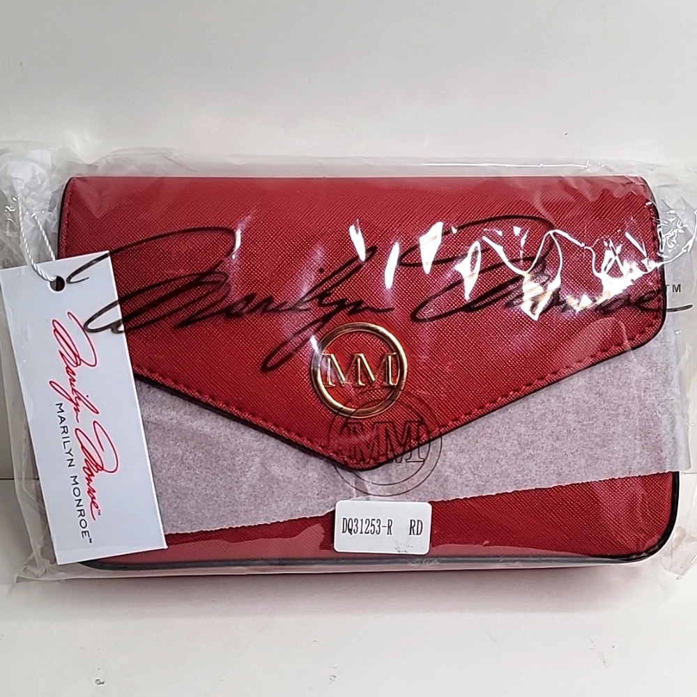 New red  marilyn Monroe ladys crossbody purse..